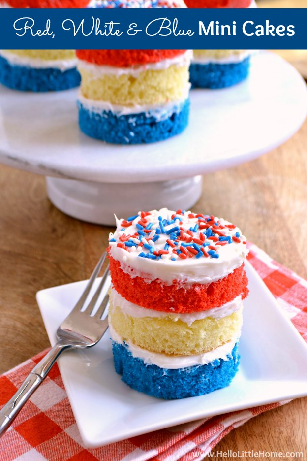 10 Red, White and Blue Cakes You'll Love to Make This Fourth of July Cake is great. Themed cake is even better. Summertime in America is all about patriotism with Independence Day. Celebrating the Fourth of July with a patriotic, red, white & blue cake is the perfect thing. Whether it's a poke cake or a fun, layered cake, your cake with certainly be the hit of the summer barbecue. Here are 10 red, white and blue cakes you'll love to make this summer!