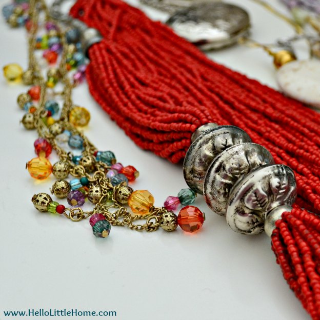 Jewelry Organization: Necklaces | Hello Little Home #InteriorDesign #Decor