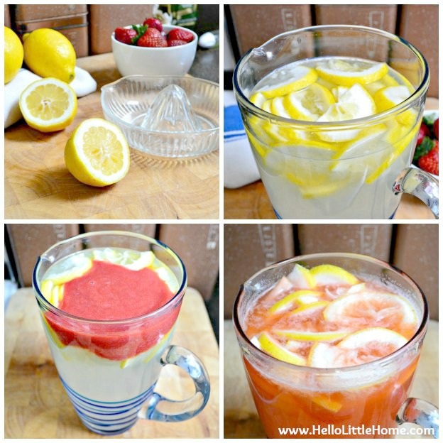 How to make Strawberry Lemonade ... step by step.
