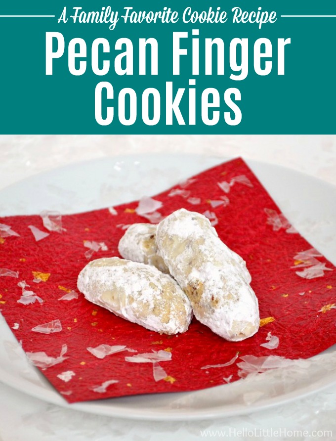 Pecan Finger Cookies