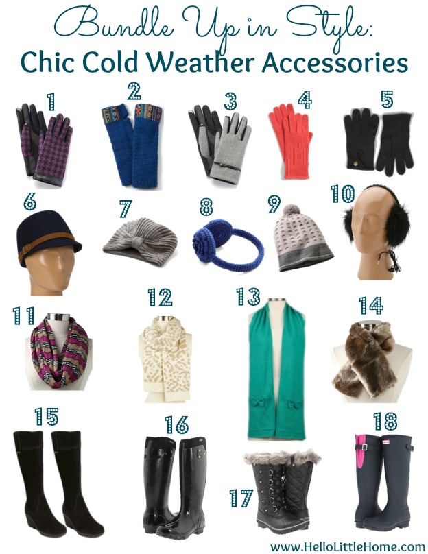 Chic Cold Weather Accessories | Hello Little Home