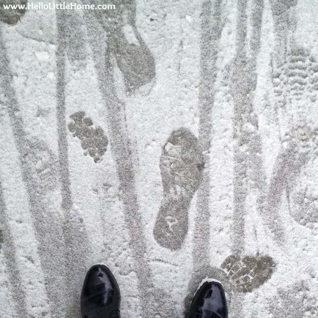 Snowy Footprints | Hello Little Home