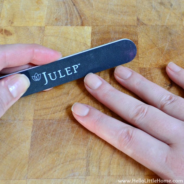 Easy At-Home Manicure: File Nails | Hello Little Home #manicure #Julep