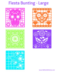 A thumbnail sized image of the large papel picado bunting.