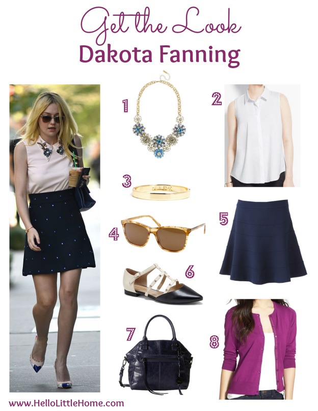 Get the Look: Dakota Fanning | Hello Little Home #style #fashion
