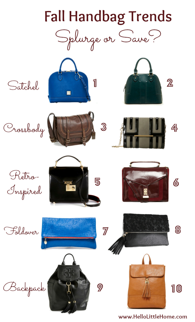 Splurge or Save: Fall Handbag Trends