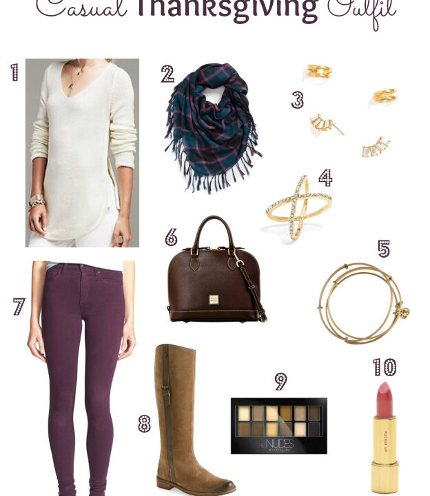 Casual Thanksgiving Outfit | Hello Little Home #style #fashion #HolidayStyle