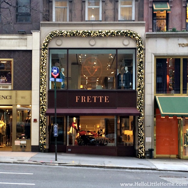 New York Holiday Tour: Frette | Hello Little Home #Christmas #NYC #5thAvenue #MadisonAvenue