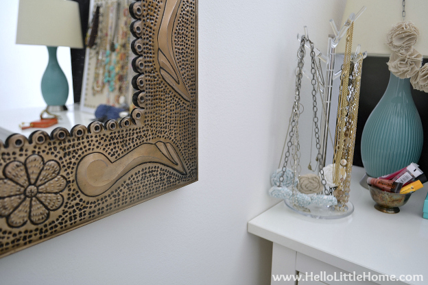 Easy Bedroom Updates: Art and Mirror | Hello Little Home #InteriorDesign #Decor #Makeover