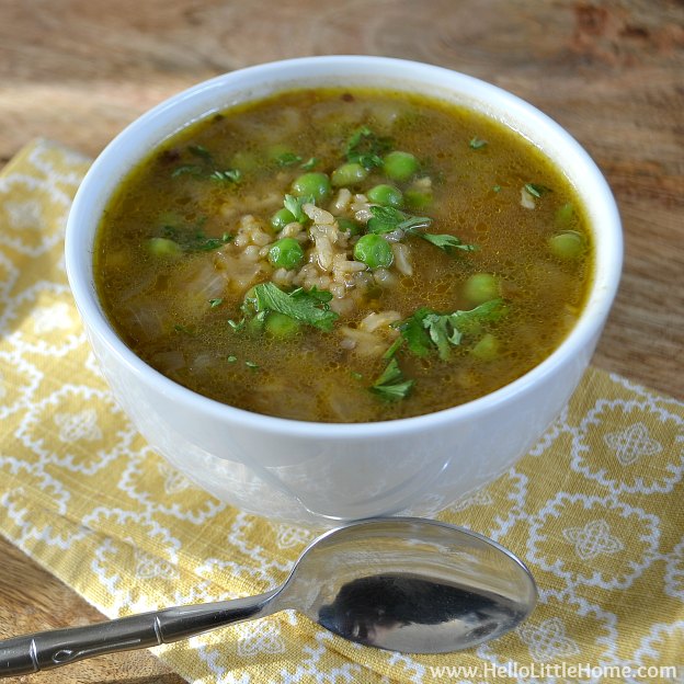 Peas and Rice Soup
