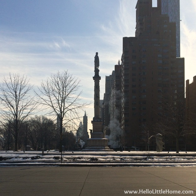Winter Walk in Central Park ... Columbus Circle | Hello Little Home