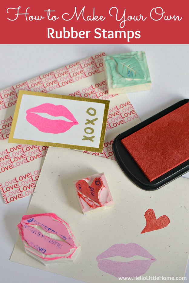 Learn how to make your own stamps ... it's easy! | Hello Little Home #DIY #craft