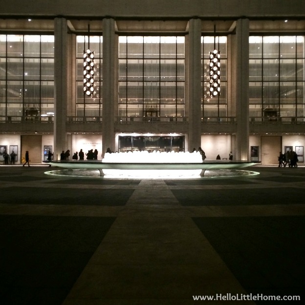 Lincoln Center at Night | Hello Little Home