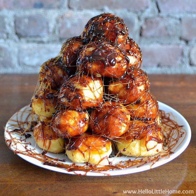 Make this easy Croquembouche recipe for your next special occasion! | Hello Little Home