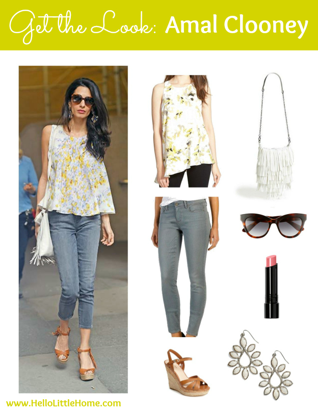 Get the Look: Amal Clooney in a bright, springy, and fun outfit! | Hello Little Home