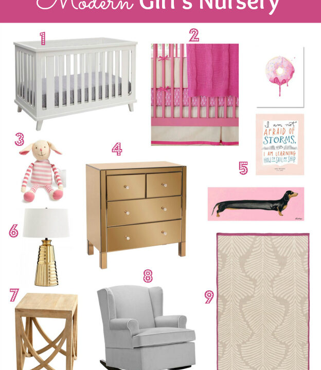 This Modern Girl's Nursery is perfect for your little princess! | Hello Little Home