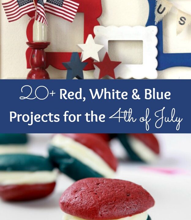 20+ Red, White, and Blue Projects for the 4th of July ... and all your summer holidays! | Hello Little Home #FourthOfJuly