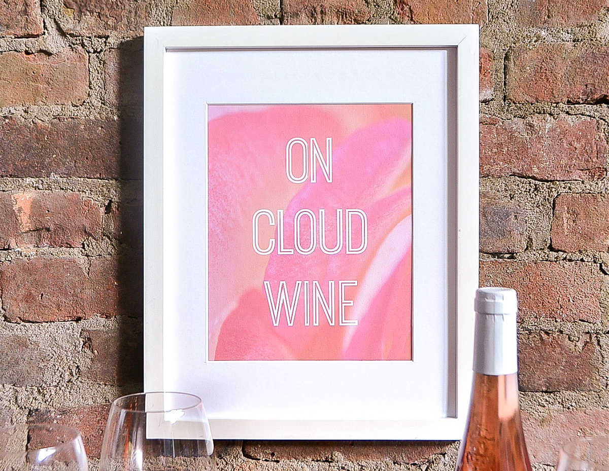On Cloud Wine Art (Free Printable) | Hello Little Home