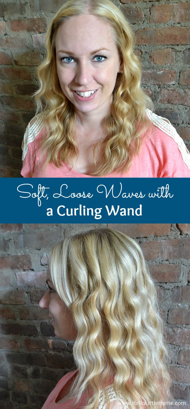 Soft, Loose Waves with a Curling Wand