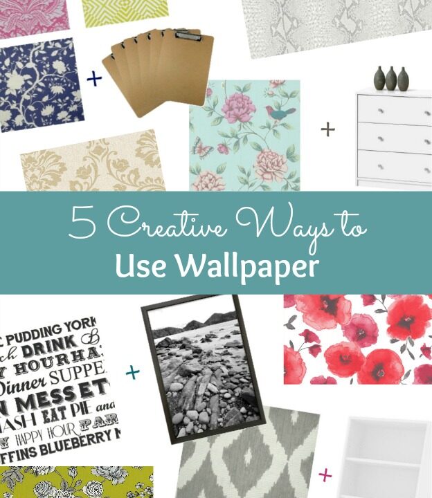 My Favorite Home Decor Trends, including 5 Creative Ways to Use Wallpaper ... other than on your walls! | Hello Little Home #WallpaperWeek