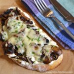 This Mushroom Ricotta Open-Faced Sandwich is a delicious treat for mushroom lovers! Plus, get a great mushroom cleaning tip! | Hello Little Home #7DaySwitchUp