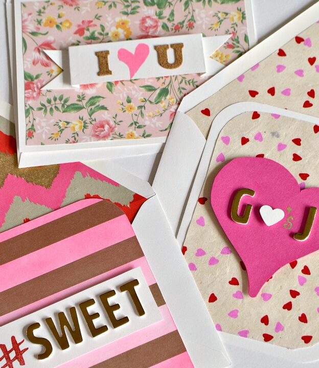 Make one of these 3 Easy DIY Valentine's Day Cards for someone you love or a good friend ... they're totally customizable! | Hello Little Home