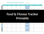 Free Printable Food and Exercise Journal | Hello Little Home