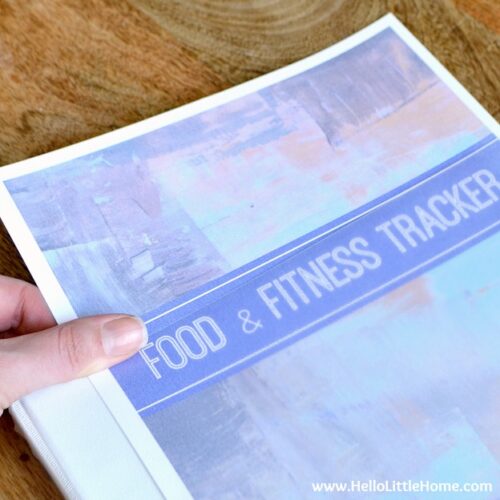 Free Printable Food and Exercise Journal | Hello Little Home