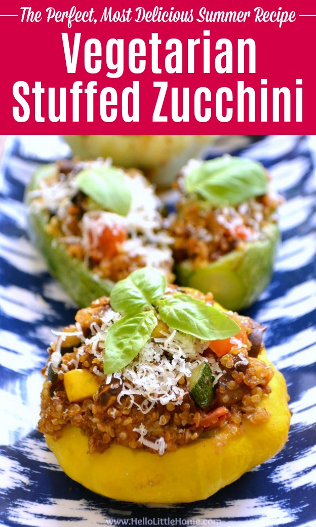 Vegetarian Stuffed Zucchini
