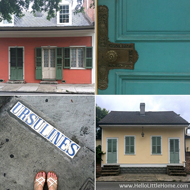 Spend a weekend in New Orleans with me! Exploring the French Quarter, one of my favorite and most popular neighborhoods in NOLA! | Hello Little Home