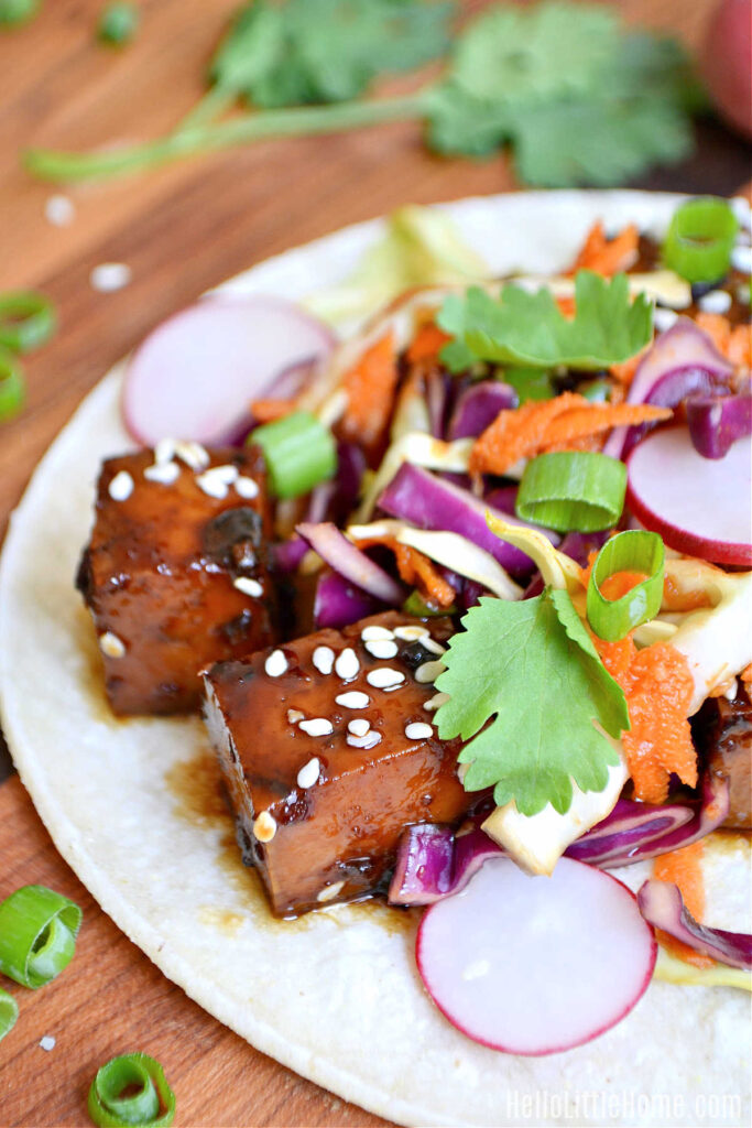 Korean BBQ Tofu Tacos Hello Little Home