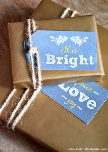Chalkboard Gift Tags (Free Printable) | Hello Little Home