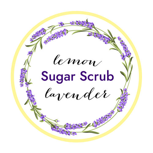 A small image of the printable scrub label.
