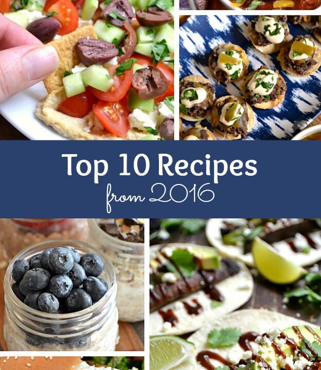 Top 10 Recipes from 2016 ... so many delicious vegetarian recipes ideas! These are the most popular recipes published on Hello Little Home in 2016! | Hello Little Home