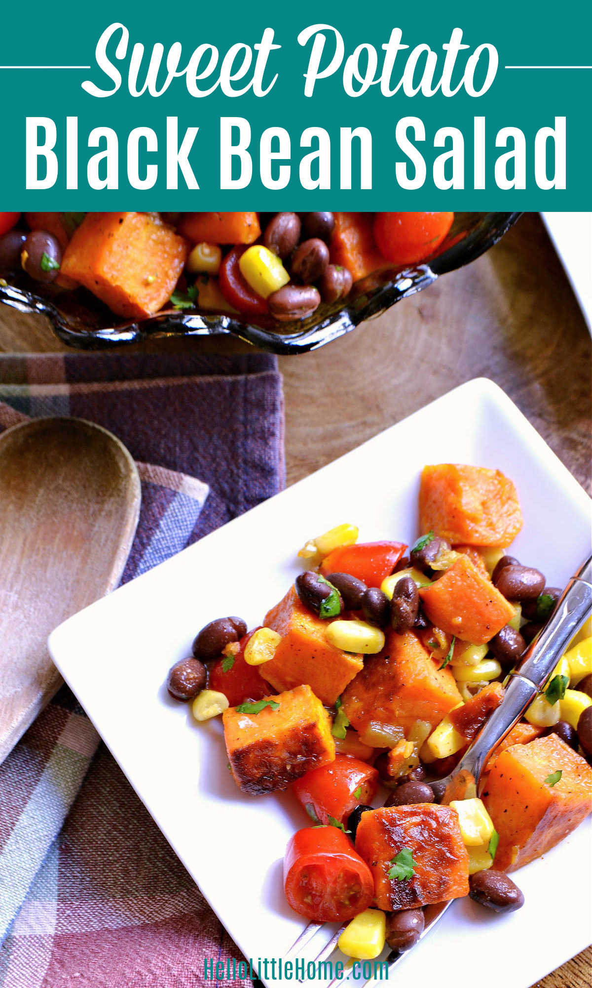 Tex Mex Sweet Potato Salad with Black Beans