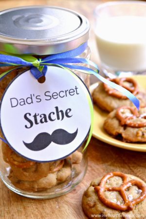Dad's Secret Stache Printable (Easy Father's Day Idea) | Hello Little Home