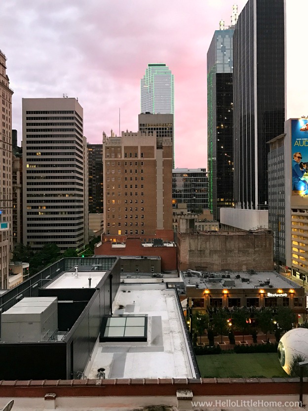 Dallas Loft Apartment Tour ... Wilson Building view. | Hello Little Home 
