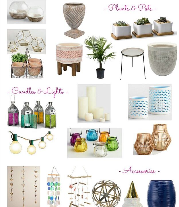 Faves Under $50: Outdoor Decor and Accessories! Decorate your terrace, patio, porch, or deck for summertime or fall ... the best outdoor decor on a budget! Lots of outdoor accessories perfect for apartments and small spaces. | Hello Little Home
