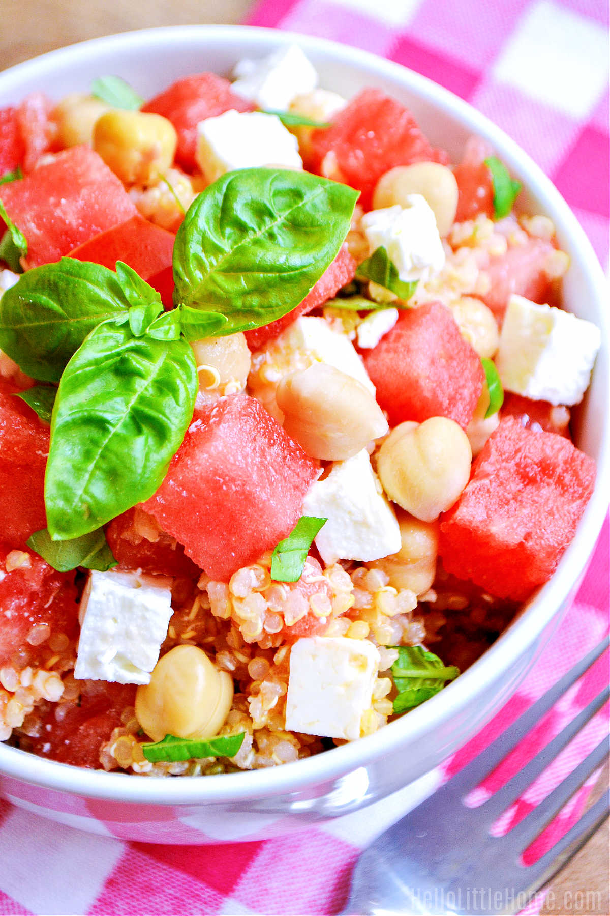 Closeup of a bowl of the finished recipe.