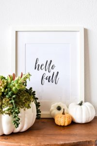 Hello Fall Printable (Free Fall Decor Idea) | Hello Little Home