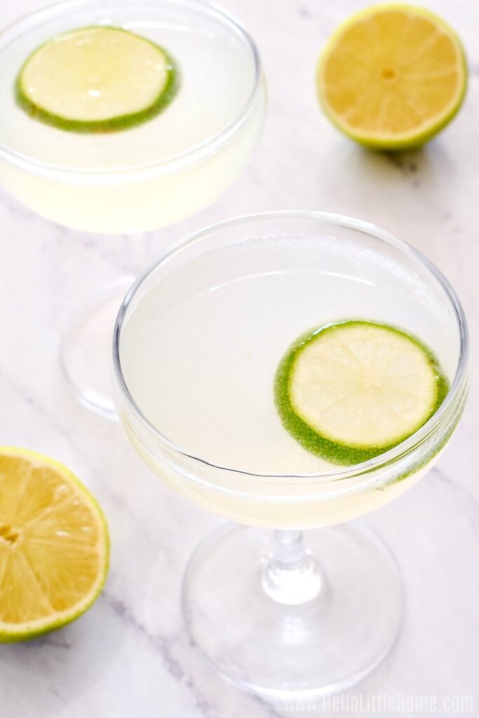 Classic Daiquiri Cocktail (Easy, 3Ingredient Recipe) Hello Little Home
