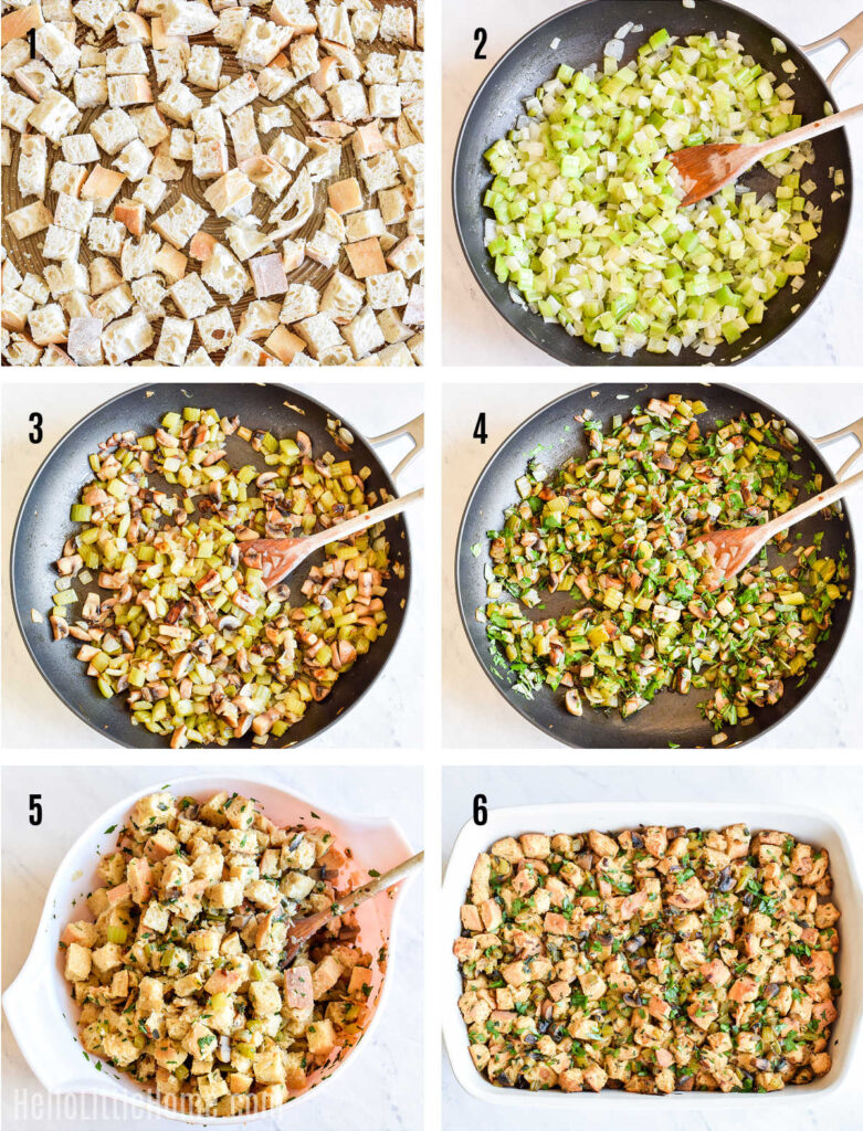 Sourdough Bread Stuffing (Easy Recipe) | Hello Little Home