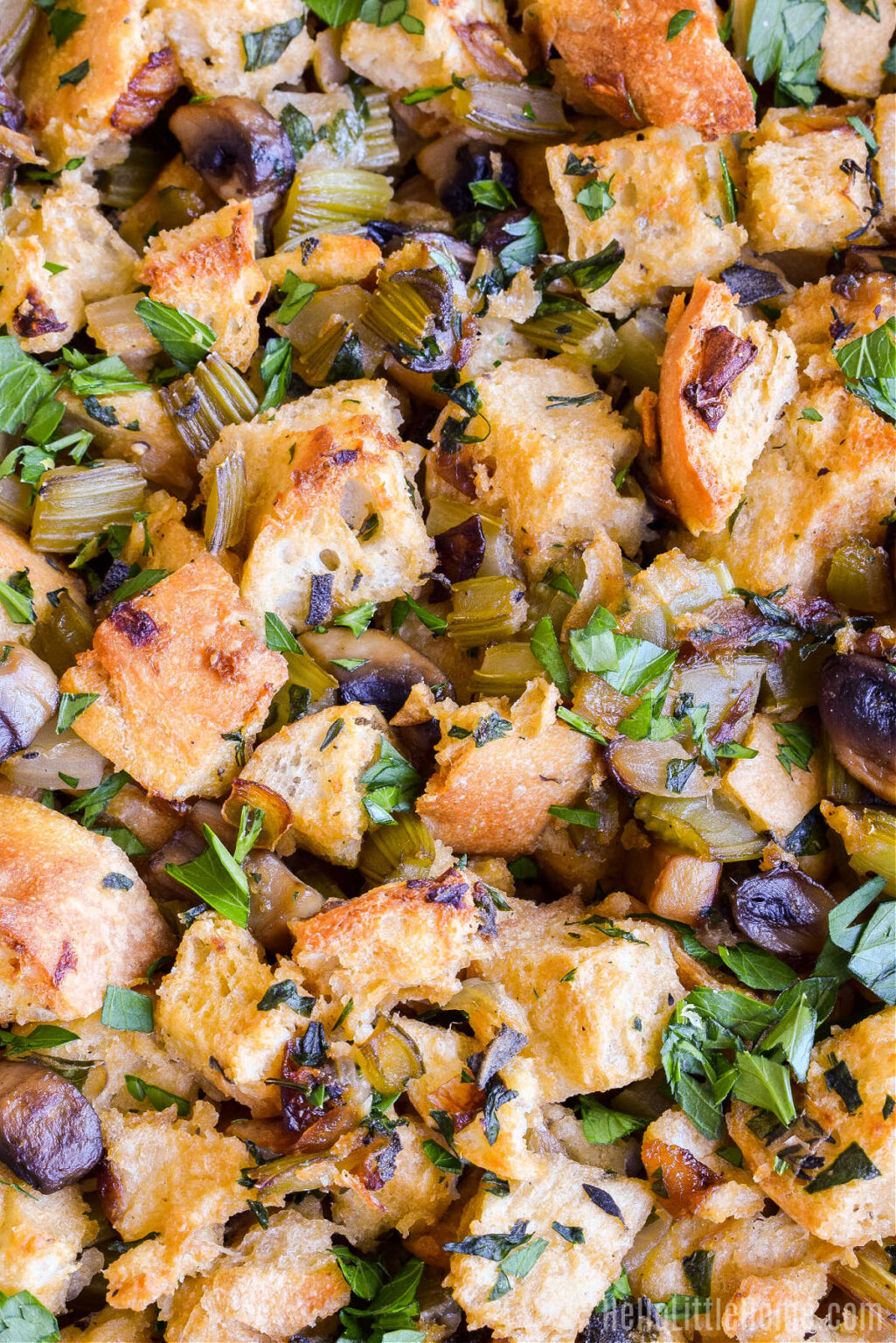 Sourdough Bread Stuffing (Easy Recipe) | Hello Little Home