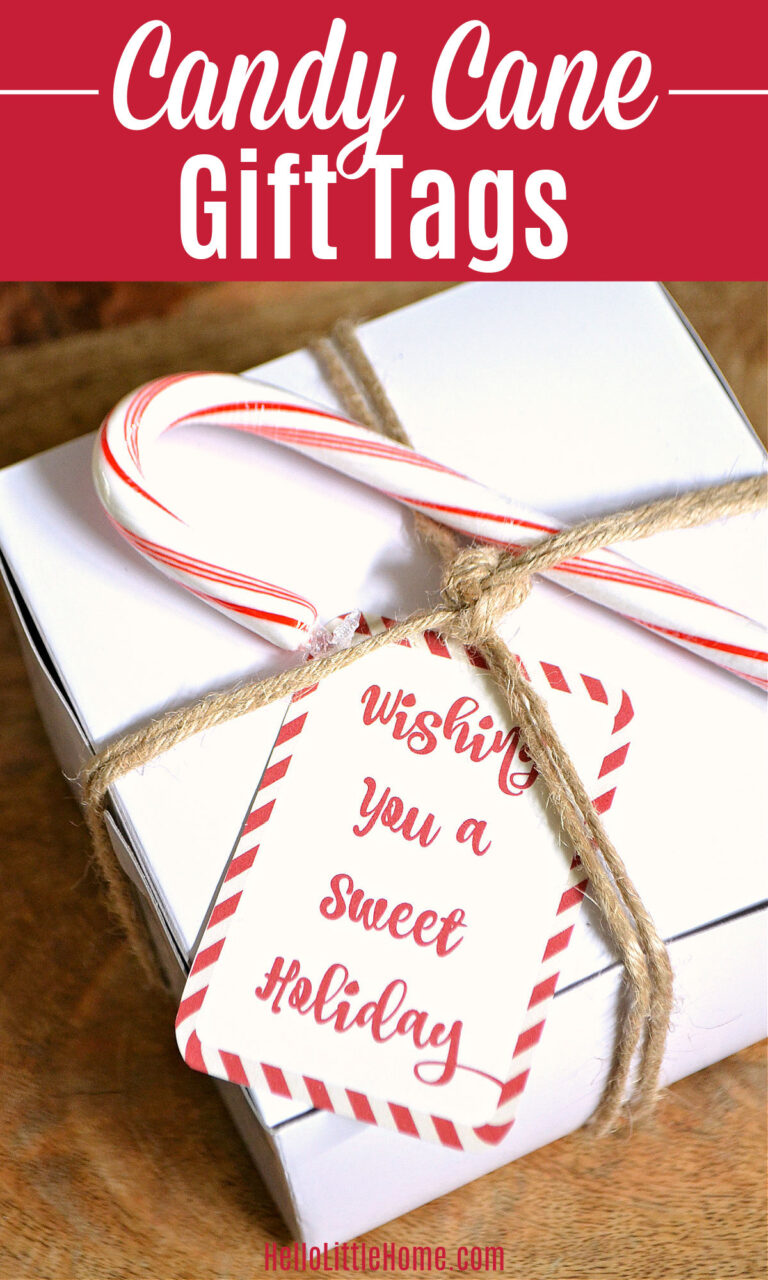 Candy Cane Gift Tags (FREE Printable) | Hello Little Home