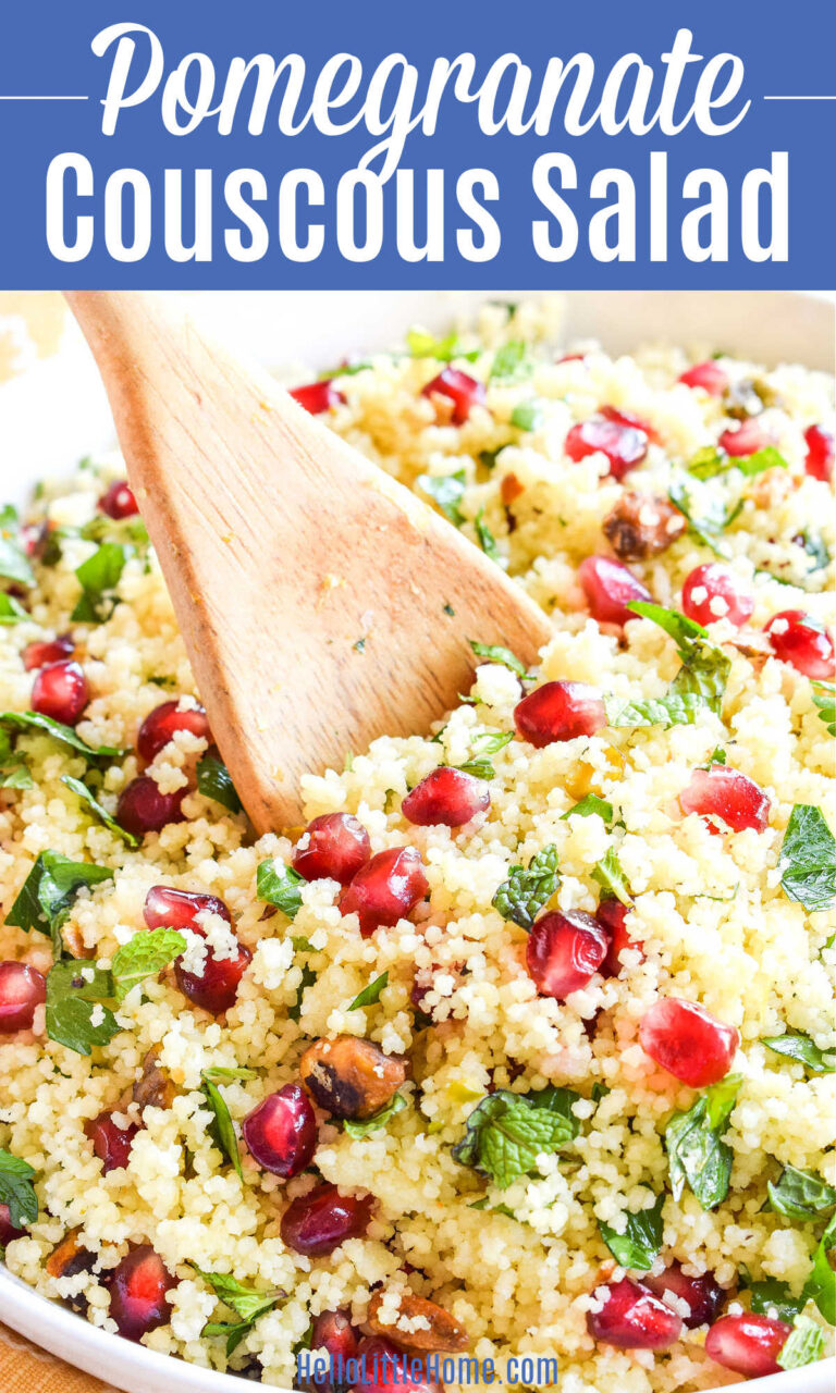 Pomegranate Couscous Salad (Quick + Easy Recipe)