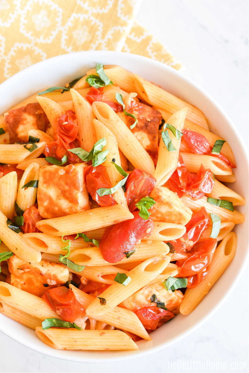 Halloumi Pasta (Quick + Easy Recipe) Hello Little Home