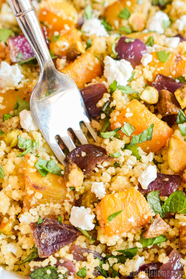 Pumpkin Couscous Salad (Easy Recipe) Hello Little Home