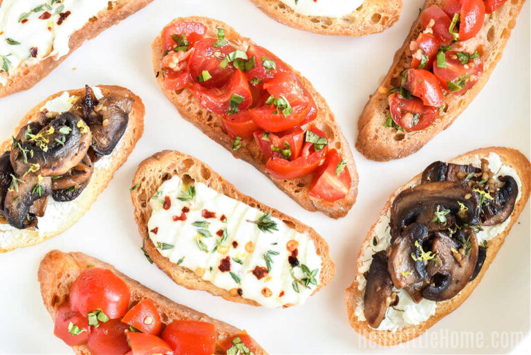 How to Make Crostini (Recipe + Topping Ideas) | Hello Little Home