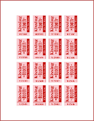 A small image of the printable tickets.