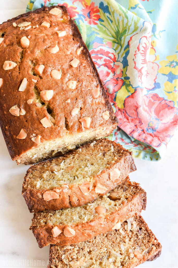 Coconut Banana Bread (Easy Recipe)